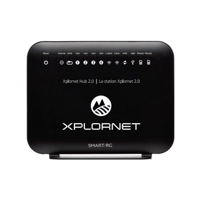 A photo of an Xplornet router
